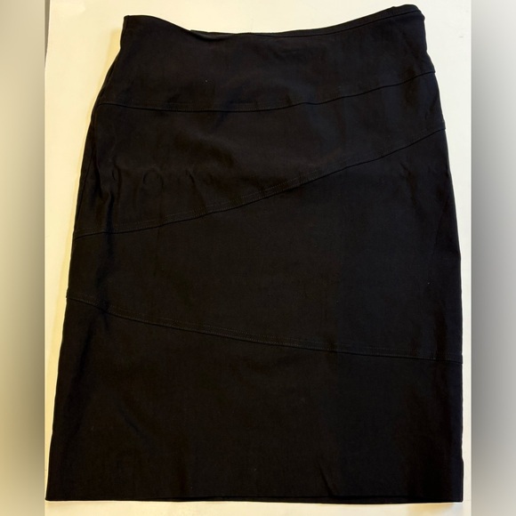 Studio Point Black above the knee stretchy Pencil Skirt for Work women's size M - Picture 2 of 7